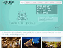 Tablet Screenshot of lordhillfarms.com